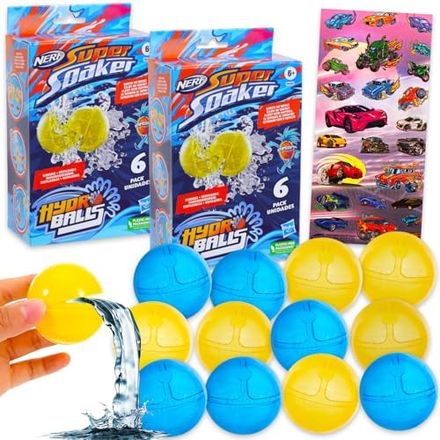 Super Soaker Hydro Ball Set with Stickers (12)